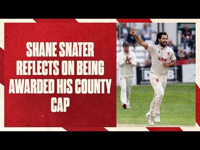 Shane Snater Awarded His County Cap