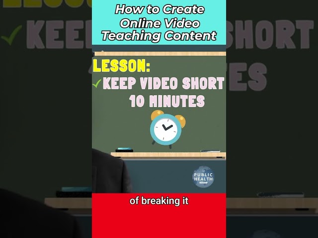 How to Create Online Video Teaching Content #short