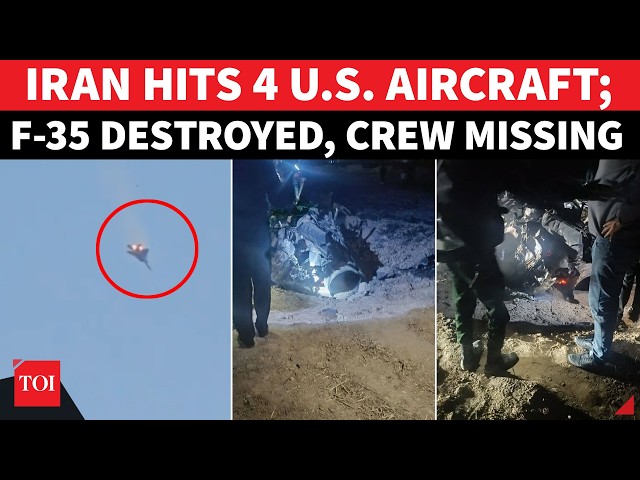 'BLACK DAY FOR U.S. AIR FORCE': Iran HITS 4 American Aircraft; Stealth F-35, Black Hawk 'DOWNED'