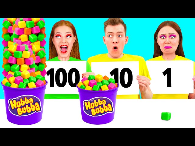 100 Layers of Food Challenge | Amazing Hacks and Tricks by PaRaRa Challenge