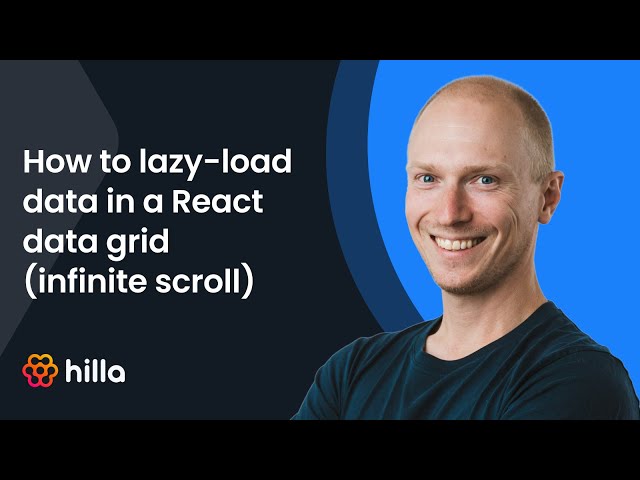 5 min tutorial: how to lazy-load a data grid in React (paging) - Hilla + React