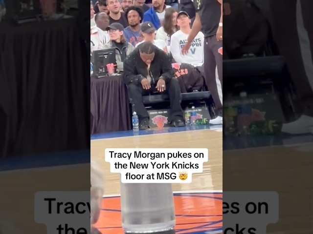 Tracy Morgan throwing up