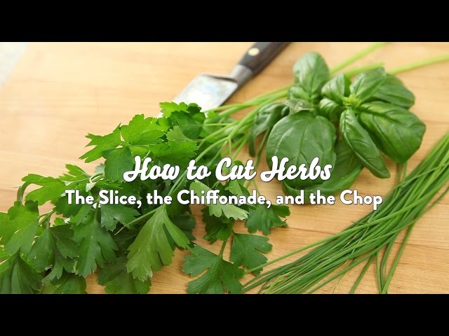 Knife Skills: How to Cut Herbs