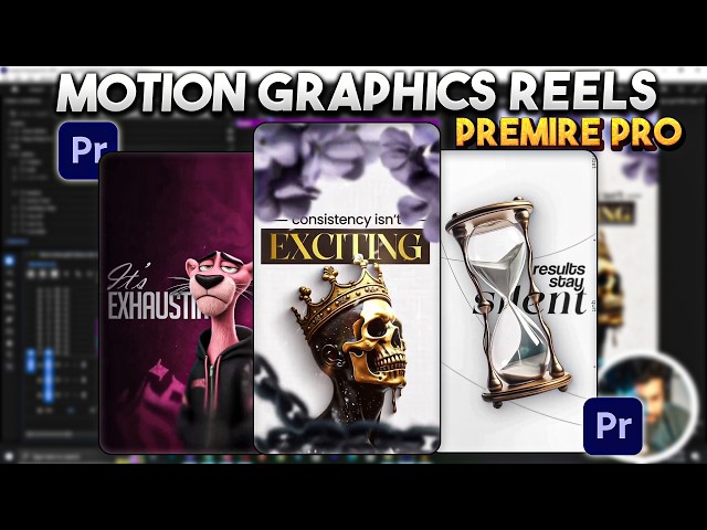 Premiere Pro Motion Graphics Reels – Clean, Minimal & Aesthetic Look