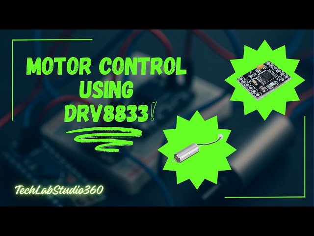 Control a coreless DC motor using a DRV8833 driver and an Arduino 