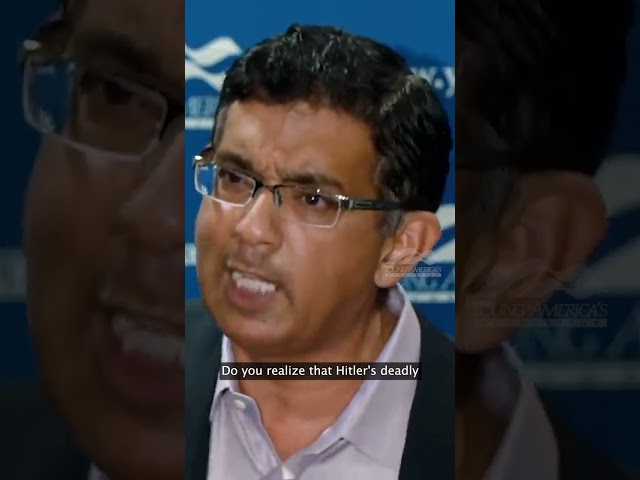Obnoxious Student Challenges Dinesh D'Souza On Fascism - Gets Shutdown Immediately