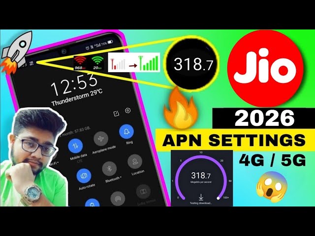 Jio New APN Settings 2026 ✨ | Jio Network Problem Solution ✅| Jio Net Slow Internet Problem Solution