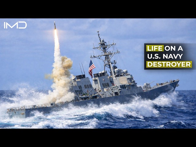 How 300 Sailors Eat, Work, and Sleep on a U.S. Navy Destroyer in Rough Seas