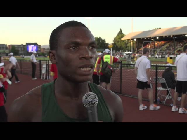 Nigerian Runner Divine Oduduru interview 2 at IAAF