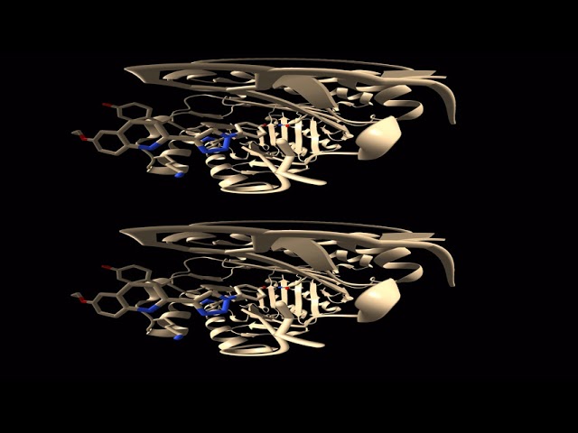 MIF190 VR protein-ligand binding pocket - Virtual Reality - View with any VR headset