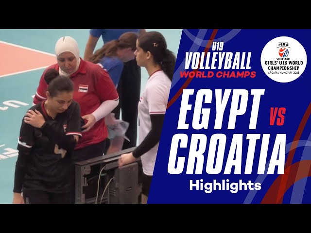 🔥 Croatia 🇭🇷 vs Egypt 🇪🇬 – Highlights | Girls’ U19 Volleyball World Championship 2025 | Pool A