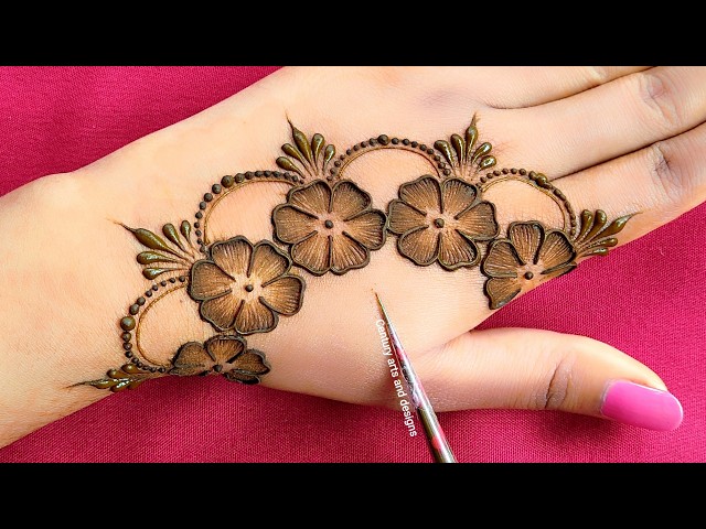 New stylish mehndi design | Easy back hand mehndi | Simple mehndi | Mehandi ka design | Mehndi .