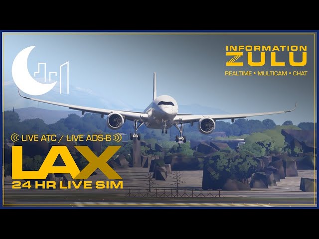 ✈️ LAX LIVE SIM | Evening Rush Hour 3p–11p | ADS-B + Real ATC | KLAX LAX | APR 08 2026
