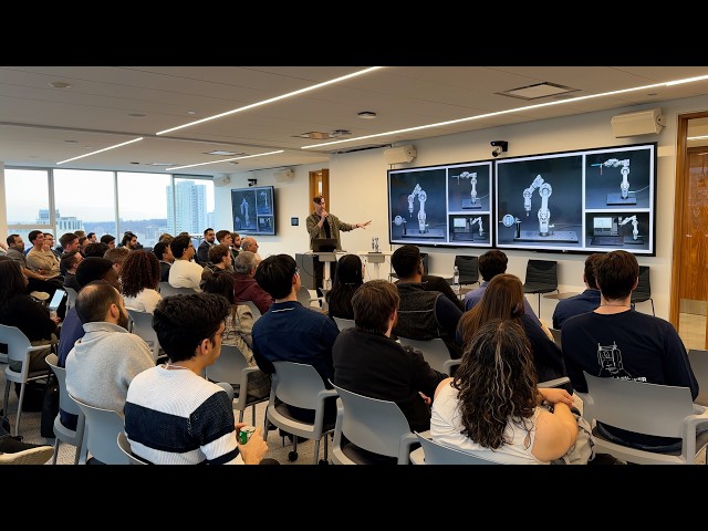 Introducing ONMIKRO at Robotics Startup Night and Showcasing Our Precision Industrial Robot Arm