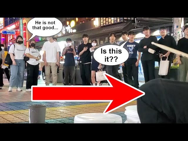 I pretended to be bad to surprise the audience...