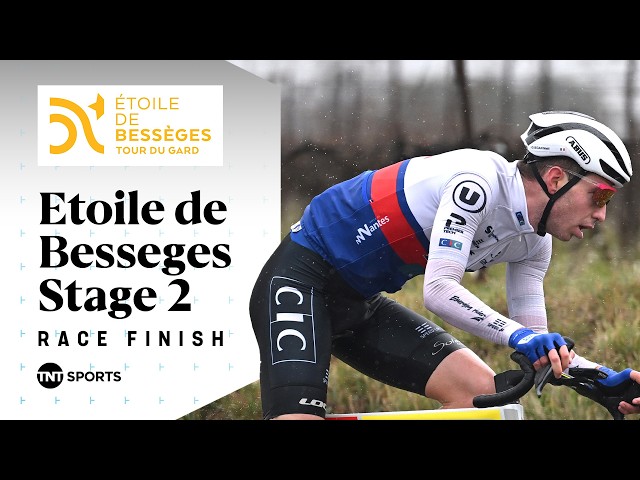 PHOTO FINISH! 📸 | Men's Étoile de Bessèges Stage 2 Final KM's | TNT Sports Cycling