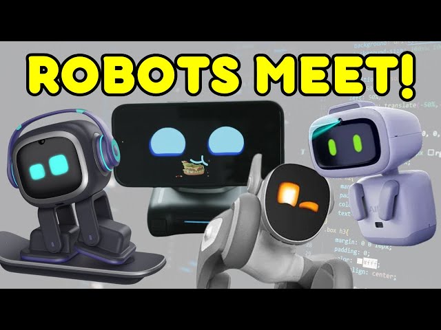 Emo, Looi, Aibi, and Loona Finally Meet! | AI DESKTOP ROBOTS 2025 UPDATE