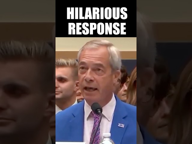 Crowd Laughs as Nigel Farage Turns Dems’ Attack Against Him