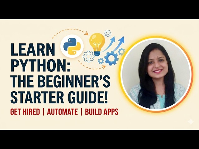 Python for Beginners: Learn Python in 2026 (Full Course for Beginners)