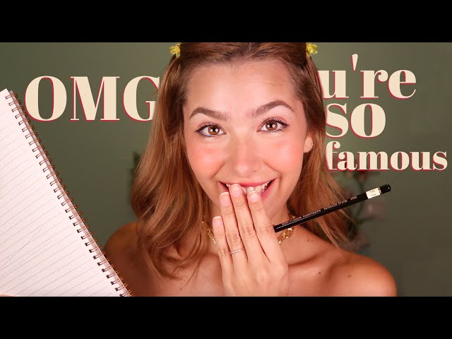 ASMR Interviewing You (You're FAMOUS) I'm obv a fan