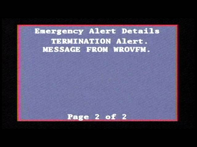 Test of Emergency Alert System on Satellite TV Nov 9 2011 2-04PM