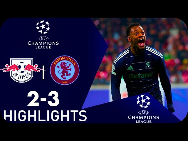 Jhon Durán Goal | RB Leipzig vs Aston Villa 2-3 Highlights | Champions League 2024/25