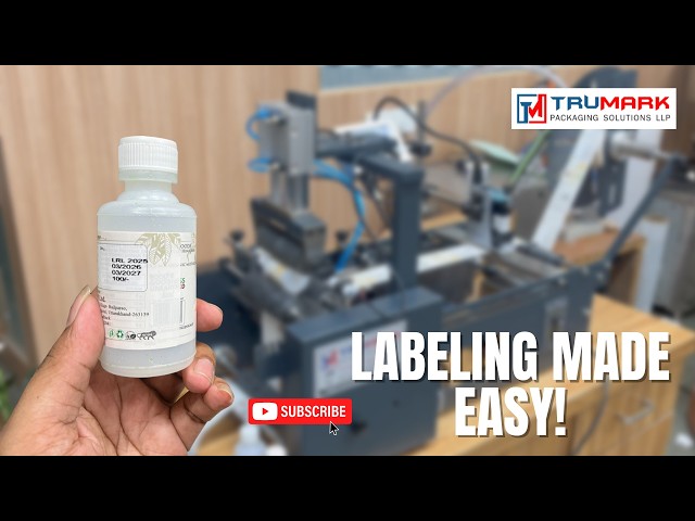 Semi Automatic Labeling Machine SL50E | Labeling + Printing in One Machine