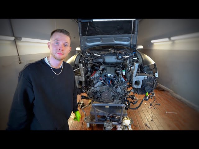 I dismantle the gearbox of the cheapest Audi RS6 and find the reason for the gearbox damage