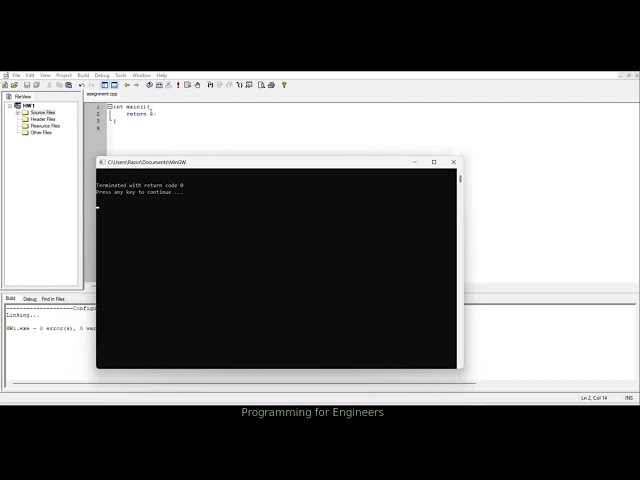 C for engineers - Introduction to C Programming