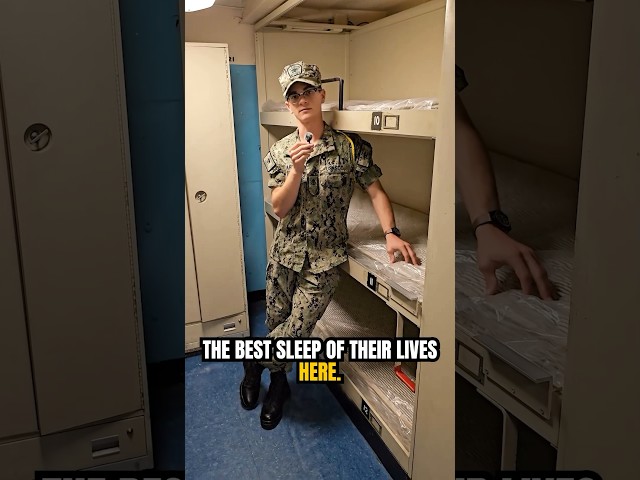 So where do sailors sleep?🧐 #usslexingtonmuseum #seacadets #youthprogram