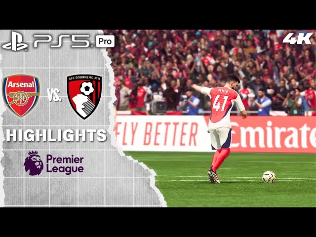 FC 25 - Arsenal vs. AFC Bournemouth - Premier League 24/25 Full Match Highlights [PS5 Pro 4K60]