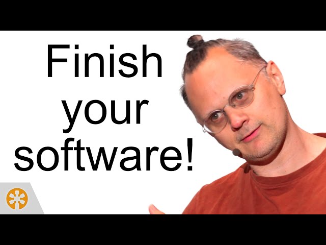 Eskil Steenberg – You should finish your software – BSC 2025