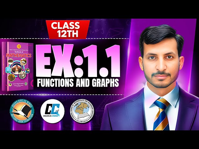 Exercise 1.1 Class 12 maths || NBF New Book 2025 || ex 1.1 Class 12 maths NBF || by Calculus Corner
