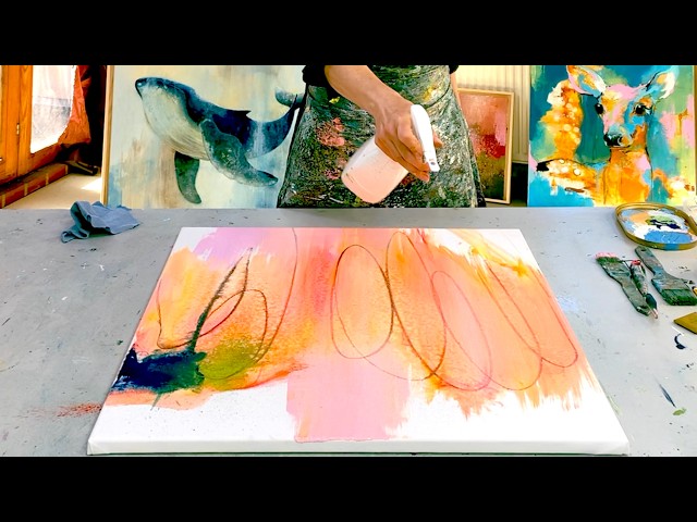 Abstract Acrylic Painting for Beginners – Intuitive Flow Without Pressure