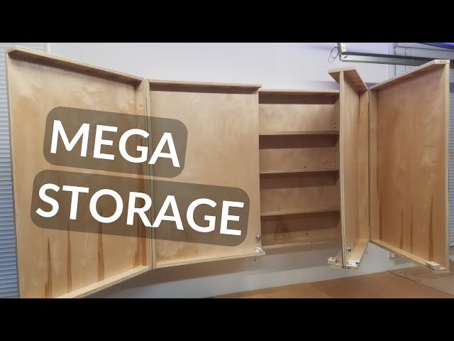 DIY tool storage woodworking wall cabinet build project