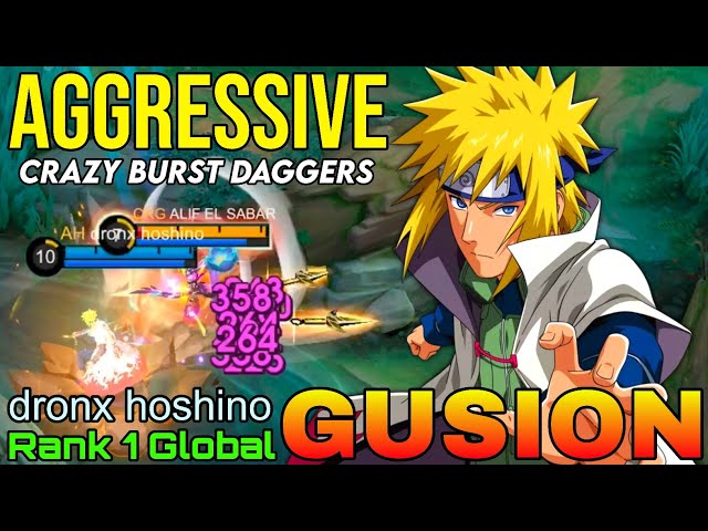 Aggressive Gusion Insane Daggers Combo - Top 1 Global Gusion by dronx hoshino - Mobile Legends