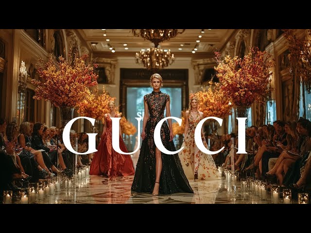 The Ultimate Fashion Show | Model Walk Secrets | Elegant Designer Gowns of High Brand GUCCI