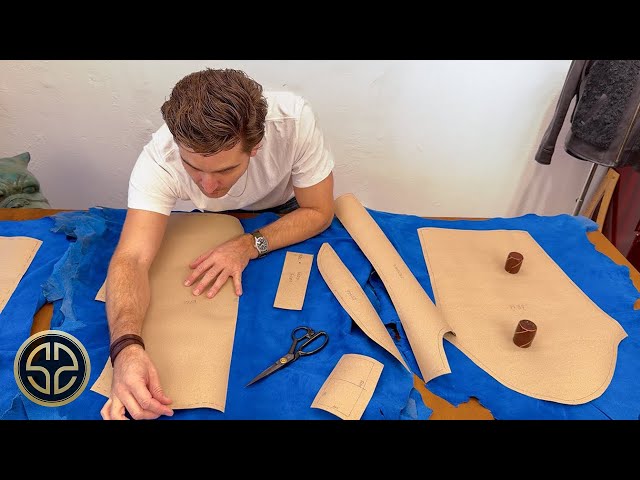 I Made a Blue Suede Collage Jacket