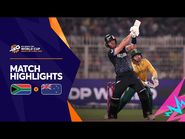 South Africa v New Zealand | Semi-final 1 | Match Highlights | Men's T20 World Cup 2026
