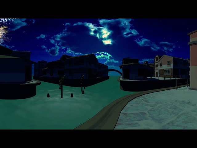 한밤중의 니로와 불꽃놀이 360영상