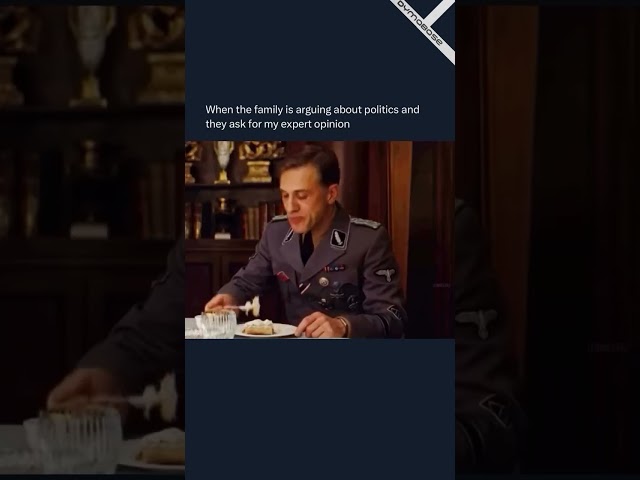 🏅 When the family is arguing over politics then asks me for my expert opinion - Video Meme