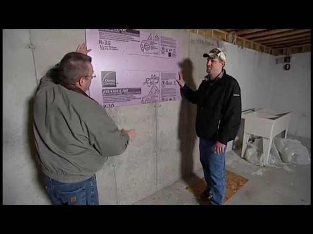 How to Insulate a Basement Foundation Wall