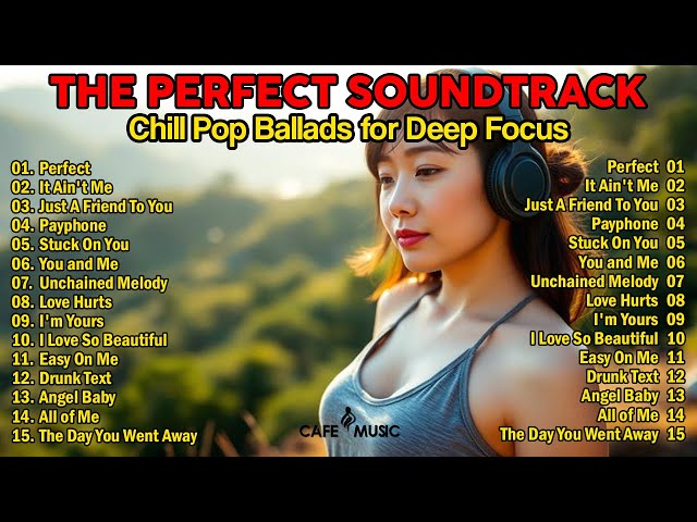 Relaxing Western Pop Ballad Covers   Chill Acoustic Playlist for Working, Studying, & Deep Focus