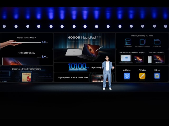 Meet the all-new HONOR flagship products, The future of AI & hardware is here. 🤖