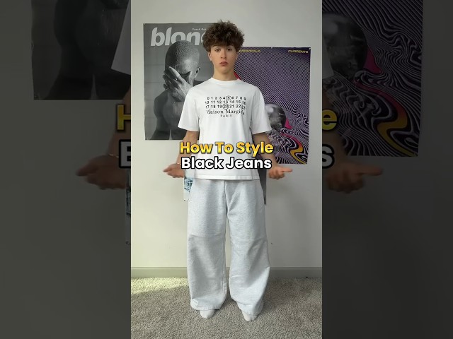 How To Style Black Jeans 🎱 #jeans #style #outfitinspo #styletips