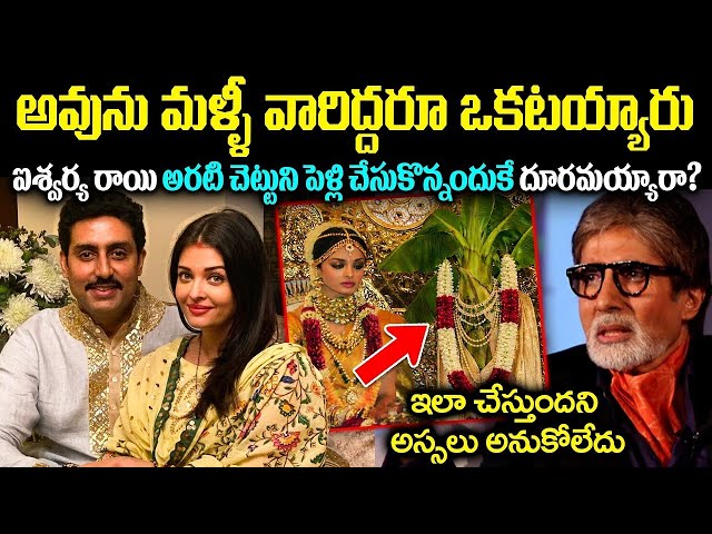 చెట్టుతో పెళ్లి బచ్చన్ ఫ్యామిలిలో హై టెన్షన్ఐశ్వర్య రాయి రెండో పెళ్ళిలో బయటపడ్డ రహస్యాలు Cr Voice