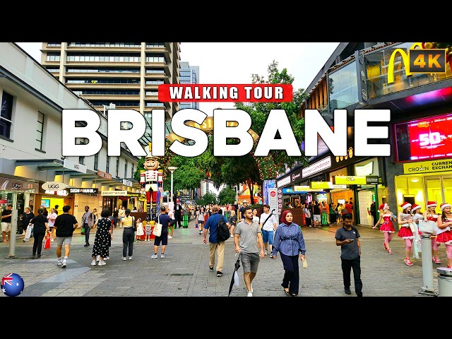 Brisbane, AUSTRALIA - Brisbane City 4K Walking Tour