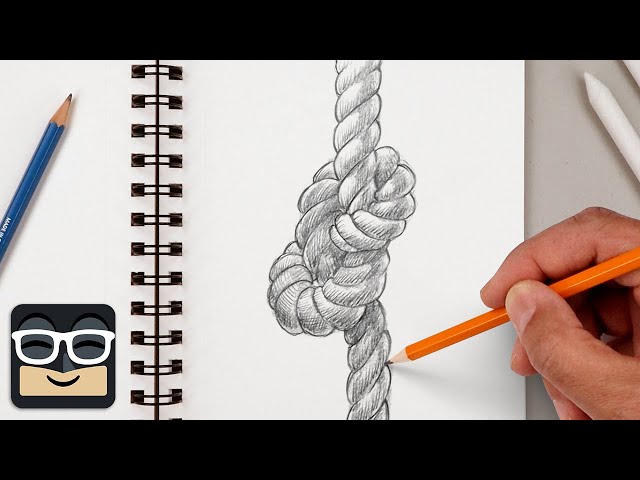 How to Draw a Realistic Knot | Step by Step Sketch Tutorial