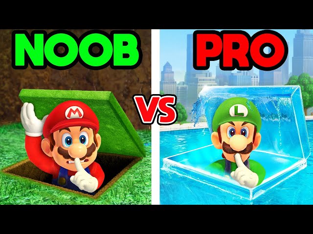 NOOB vs PRO: SECRET Rooms in Mario Odyssey!