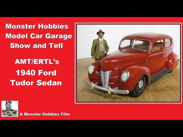 Model Car Garage Show And Tell - My AMT 1940 Ford Tudor Sedan Build Stock In Red Paint - Build